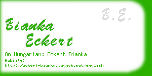 bianka eckert business card